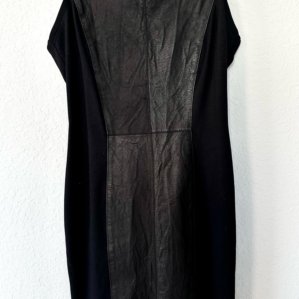 Illia Anthropologie Black Leather Dress - Picture 11 of 15